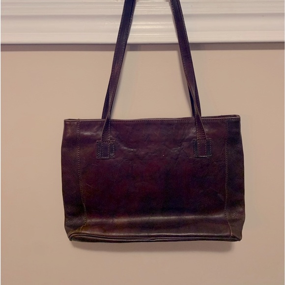 100% genuine Italian leather shoulder tote bag - Picture 1 of 3